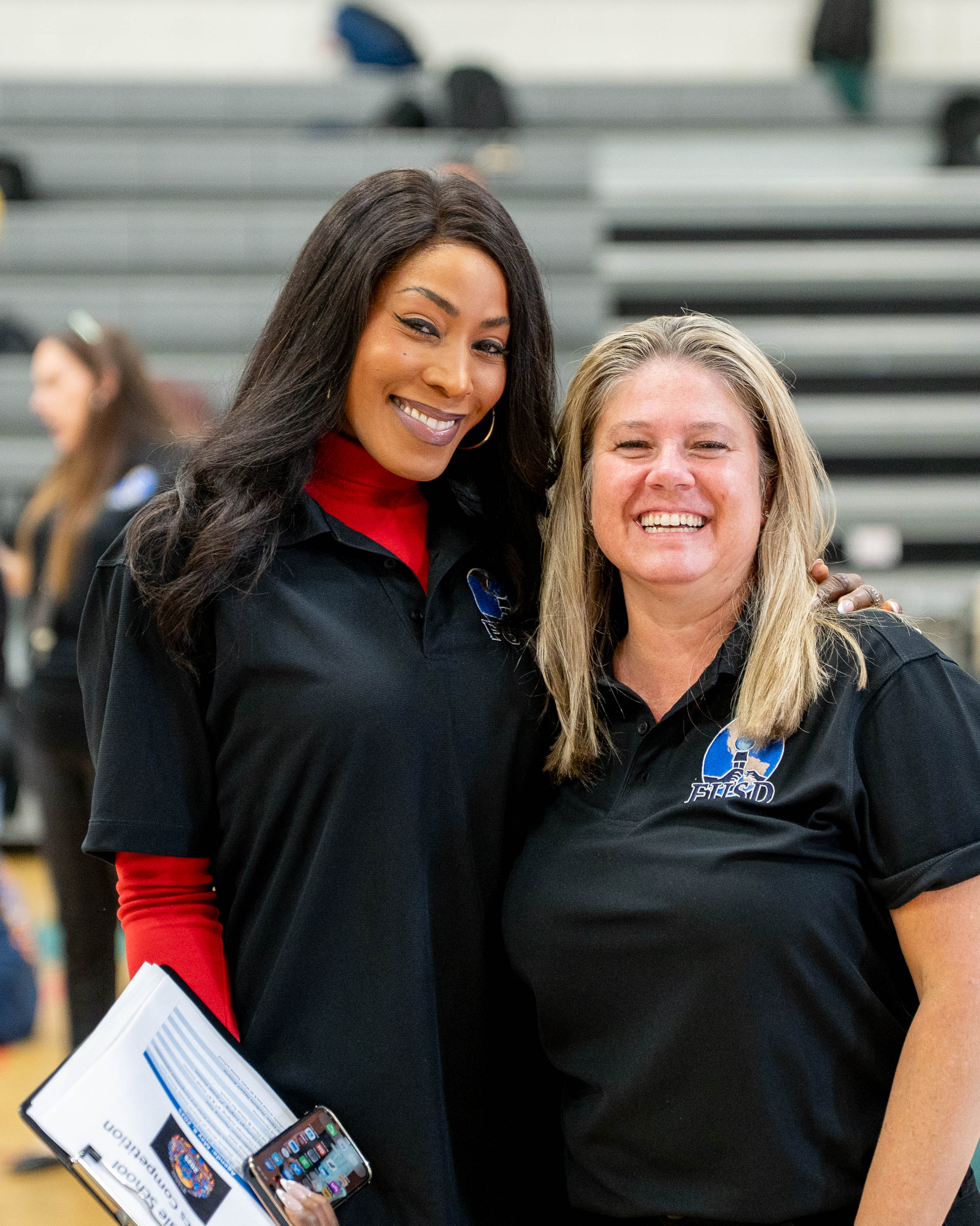 two fontana USD staff smiling