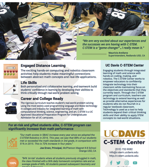 Flyer for distance learning